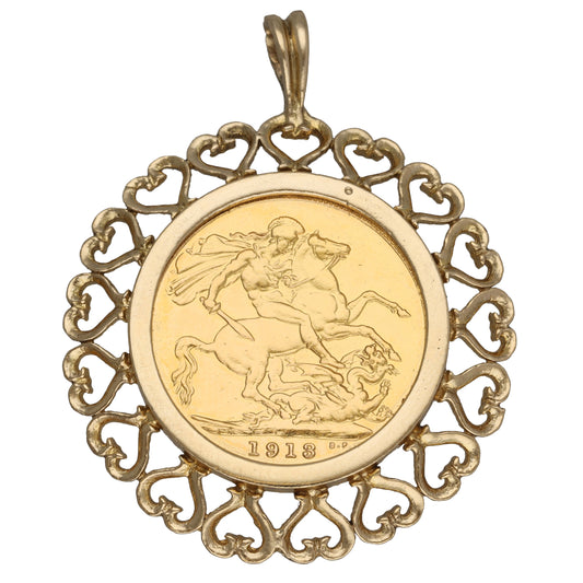 9ct Gold Coin Pendant