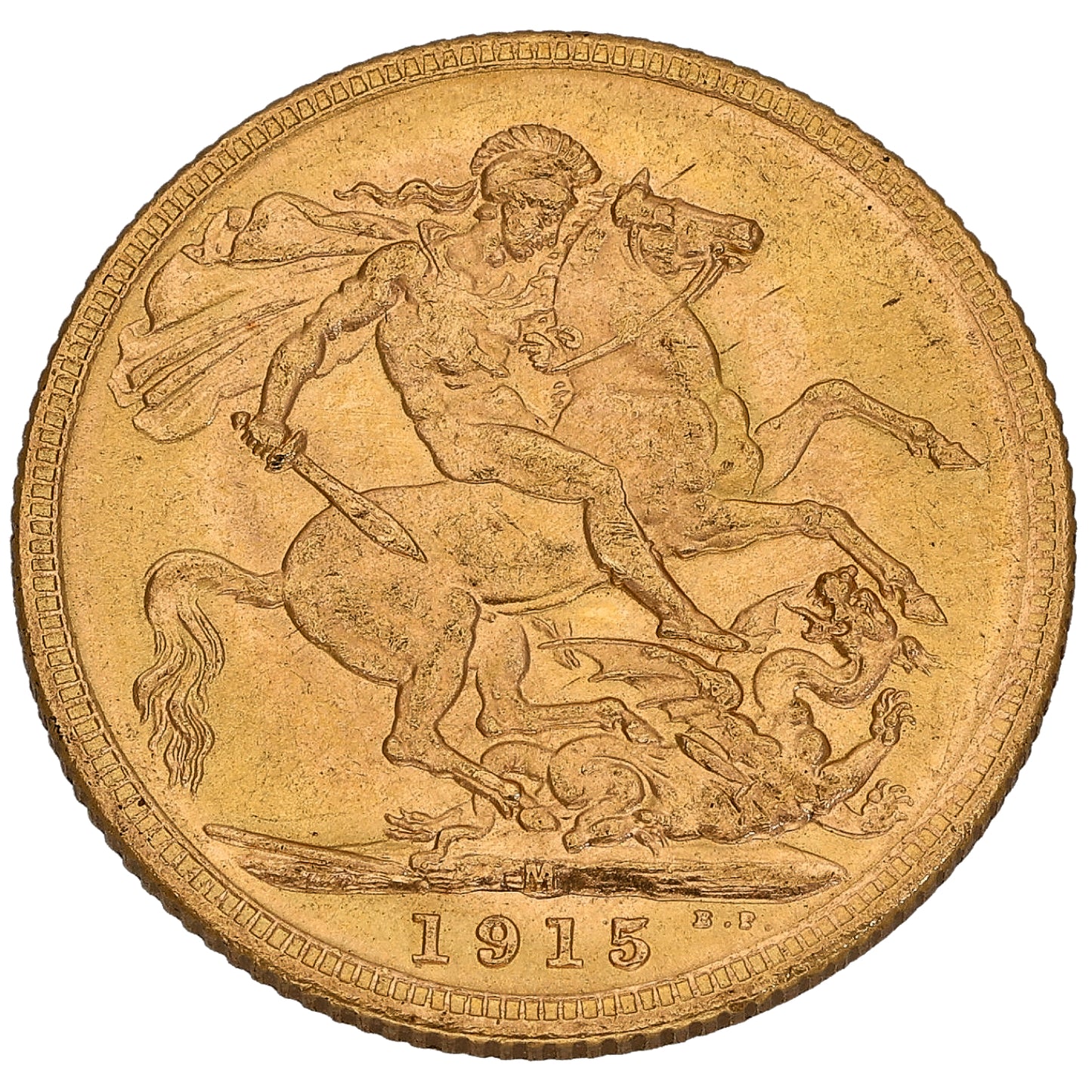 22ct Gold King George V Full Sovereign Coin 1915