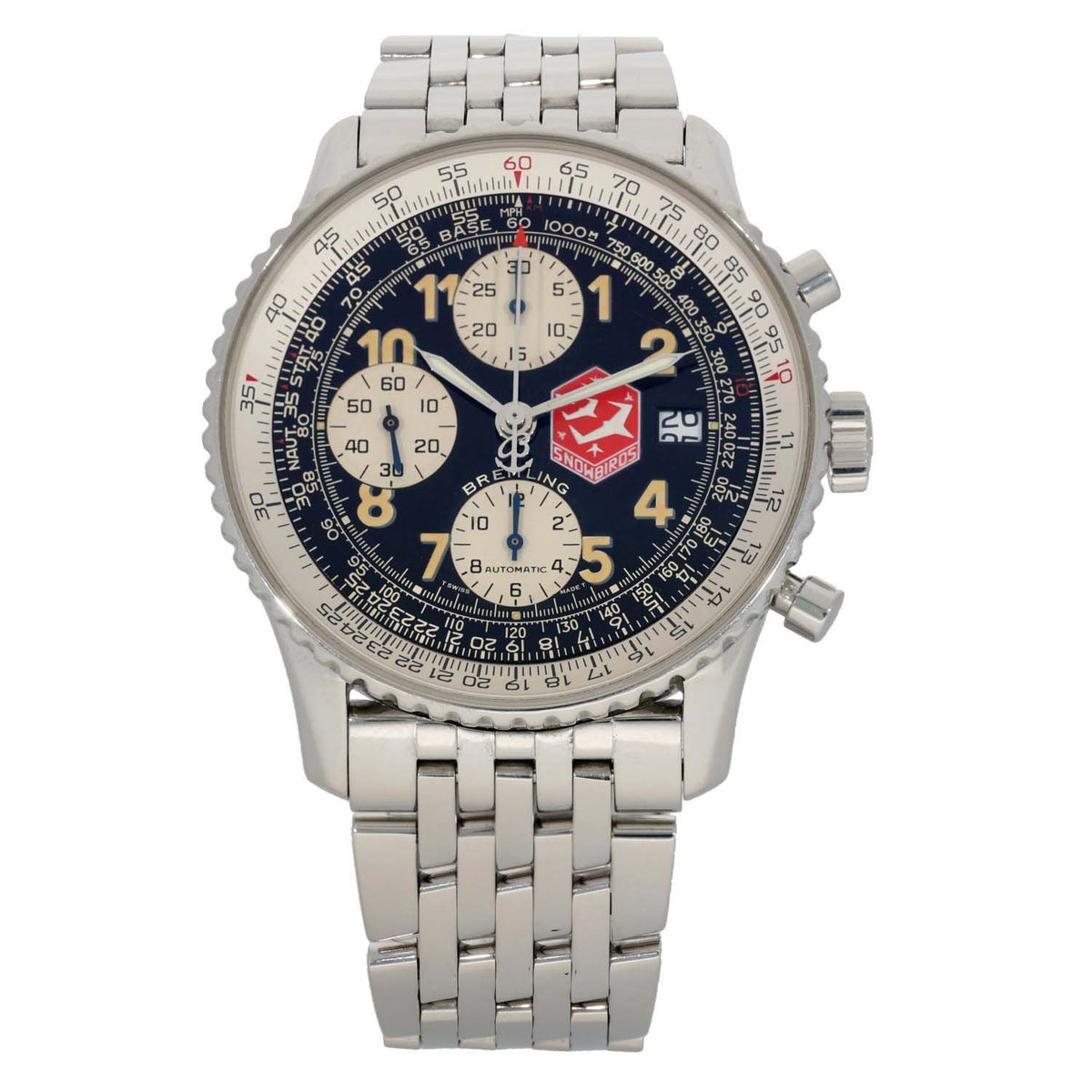 Breitling Old Navitimer Snowbirds A13022 41mm Stainless Steel Watch