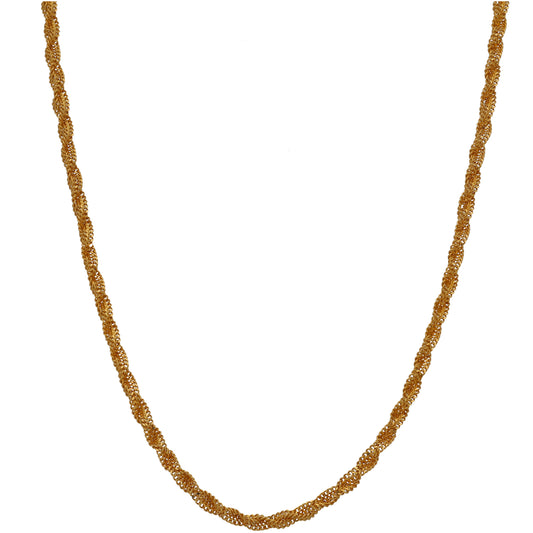 22ct Gold Rope Chain 18"