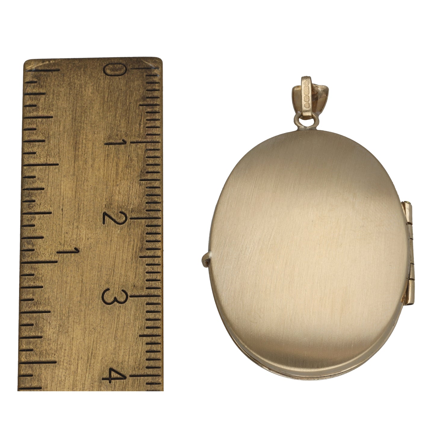 9ct Gold Patterned Locket Pendant