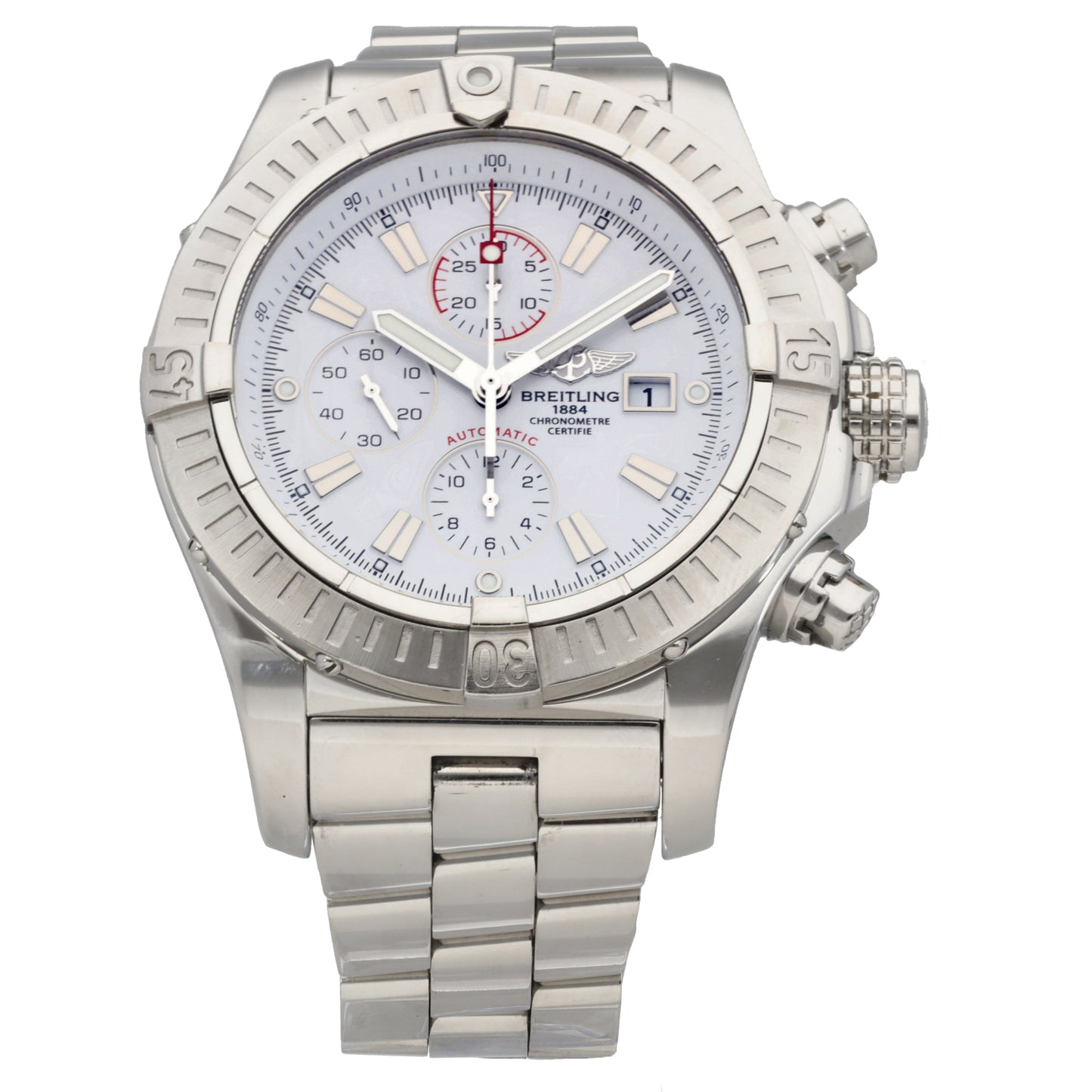 Breitling Super Avenger A13370 48mm Stainless Steel Watch