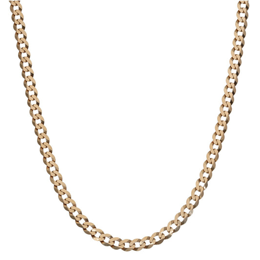 9ct Gold Curb Chain 18"