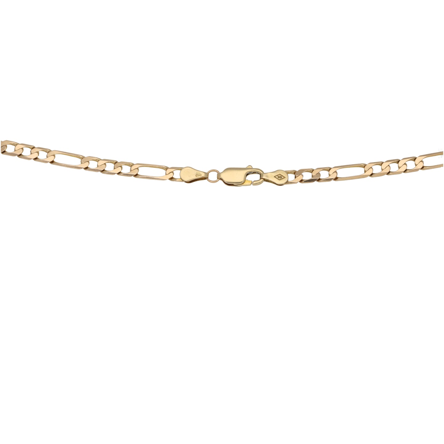 9ct Gold Figaro Chain 22"