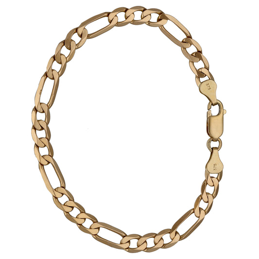 9ct Gold Figaro Bracelet