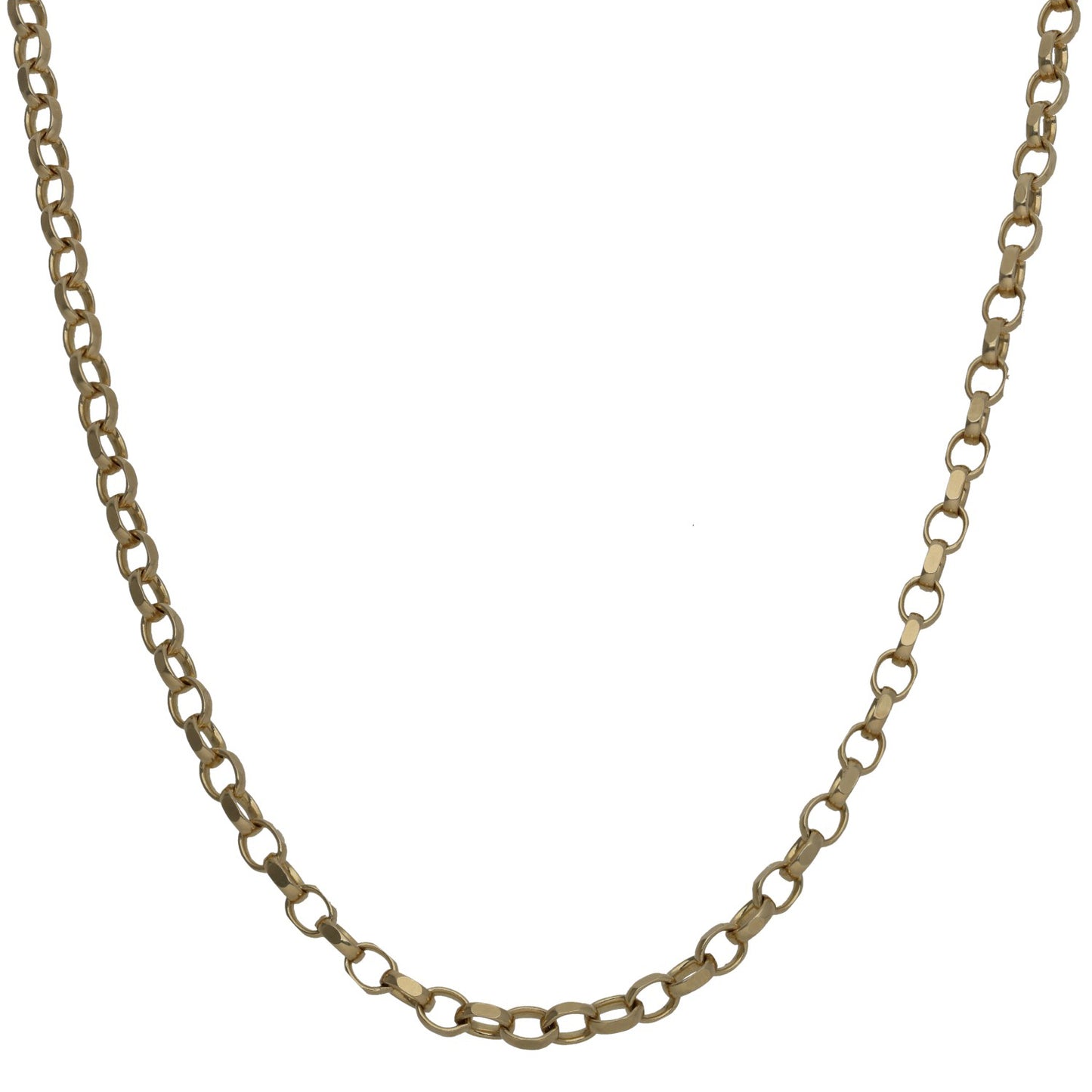 9ct Gold Belcher Chain 18"