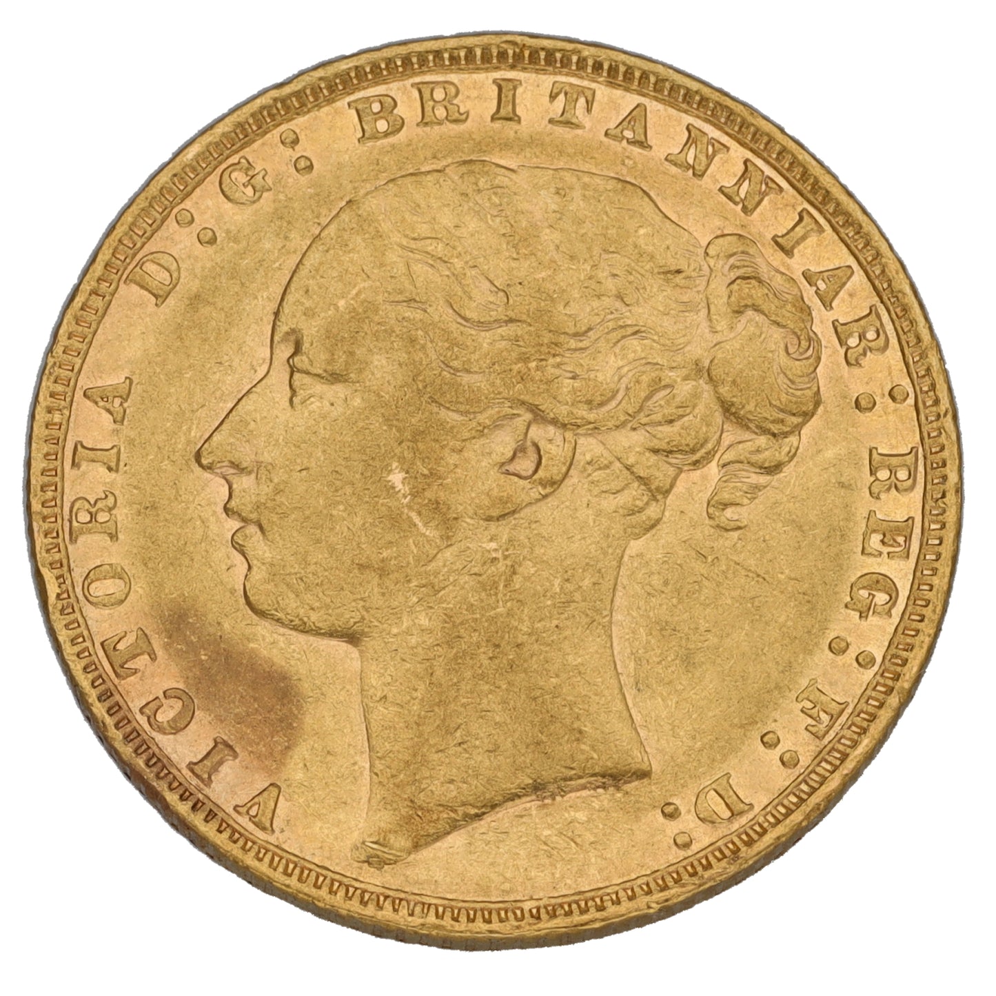 22ct Gold Queen Victoria Full Sovereign Coin 1878