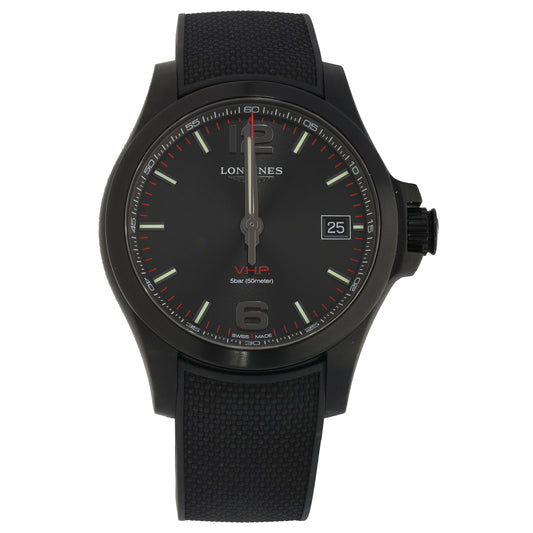 Longines Hydro Conquest V.H.P L3.716.2 41mm PVD Stainless Steel Watch