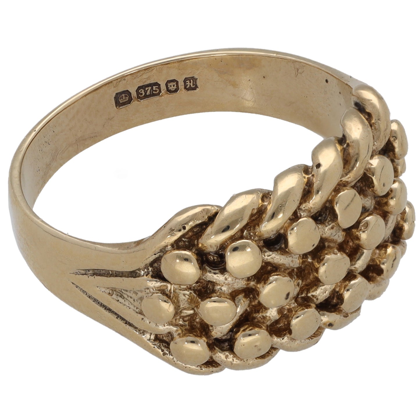 9ct Gold Keeper Ring Size R