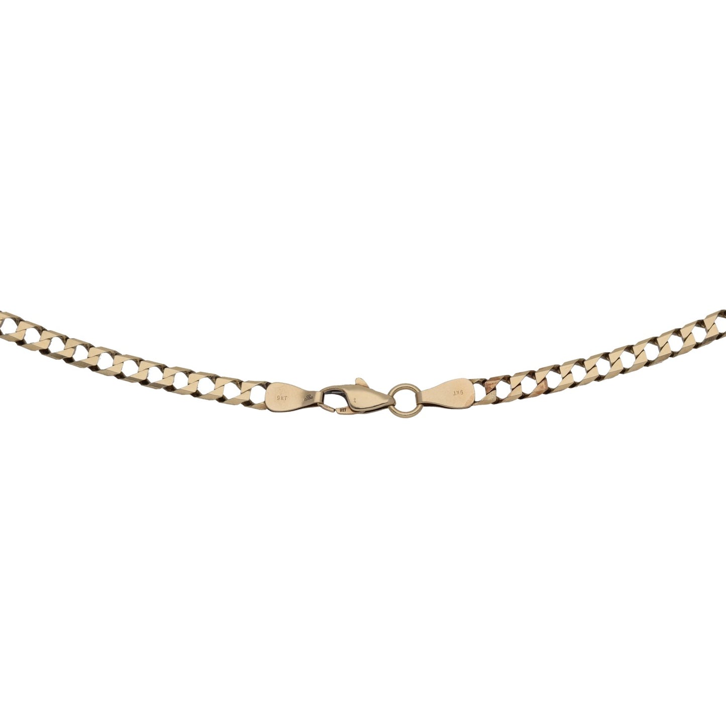 9ct Gold Curb Chain 18"