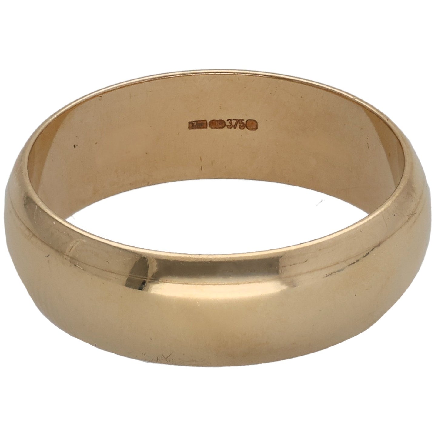 9ct Gold Plain Wedding Ring Size V