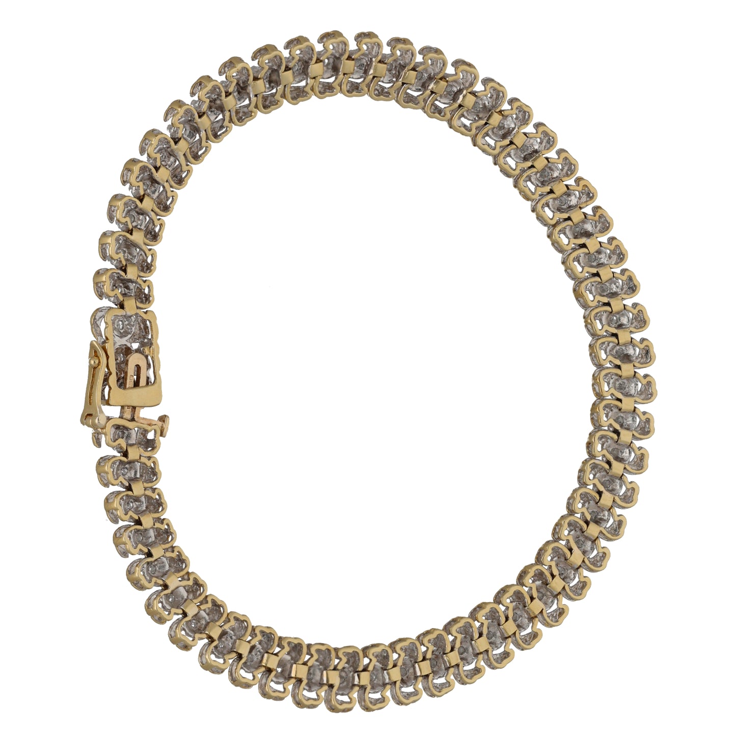 9ct Gold 0.55ct Diamond Fancy Bracelet