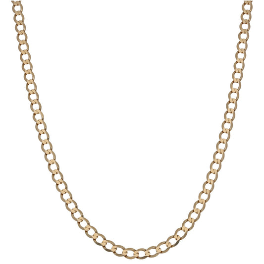 9ct Gold Curb Chain 18"