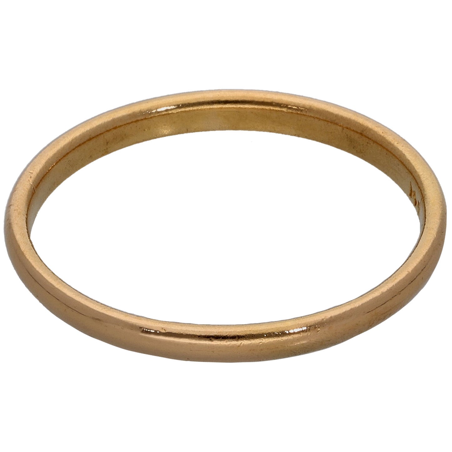 22ct Gold Plain Wedding Ring Size Q
