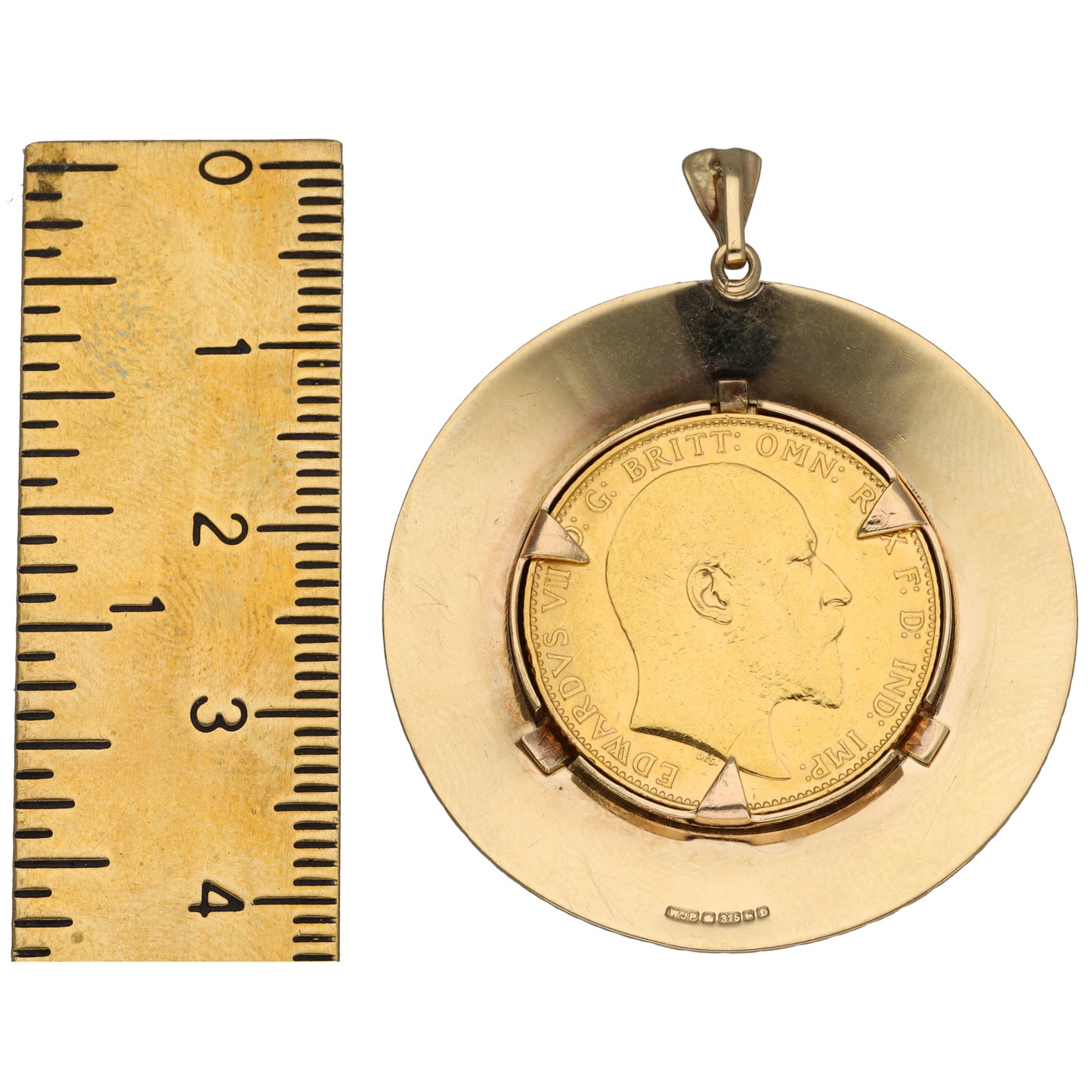 9ct Gold Full Sovereign Coin Pendant