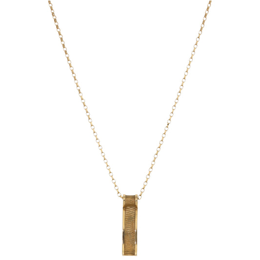 9ct Gold Alternative Pendant With Chain