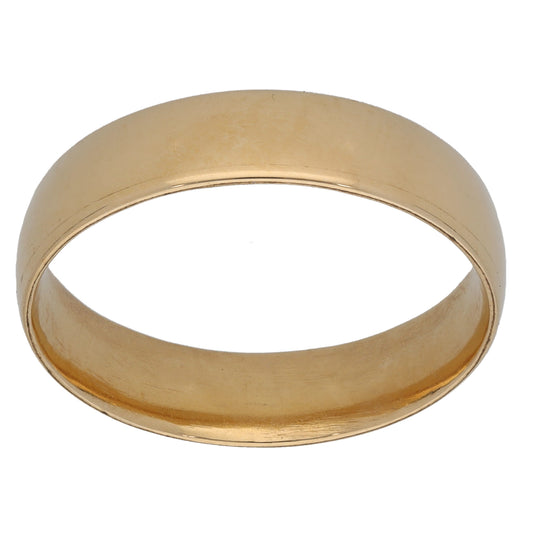 9ct Gold Plain Wedding Ring Size U