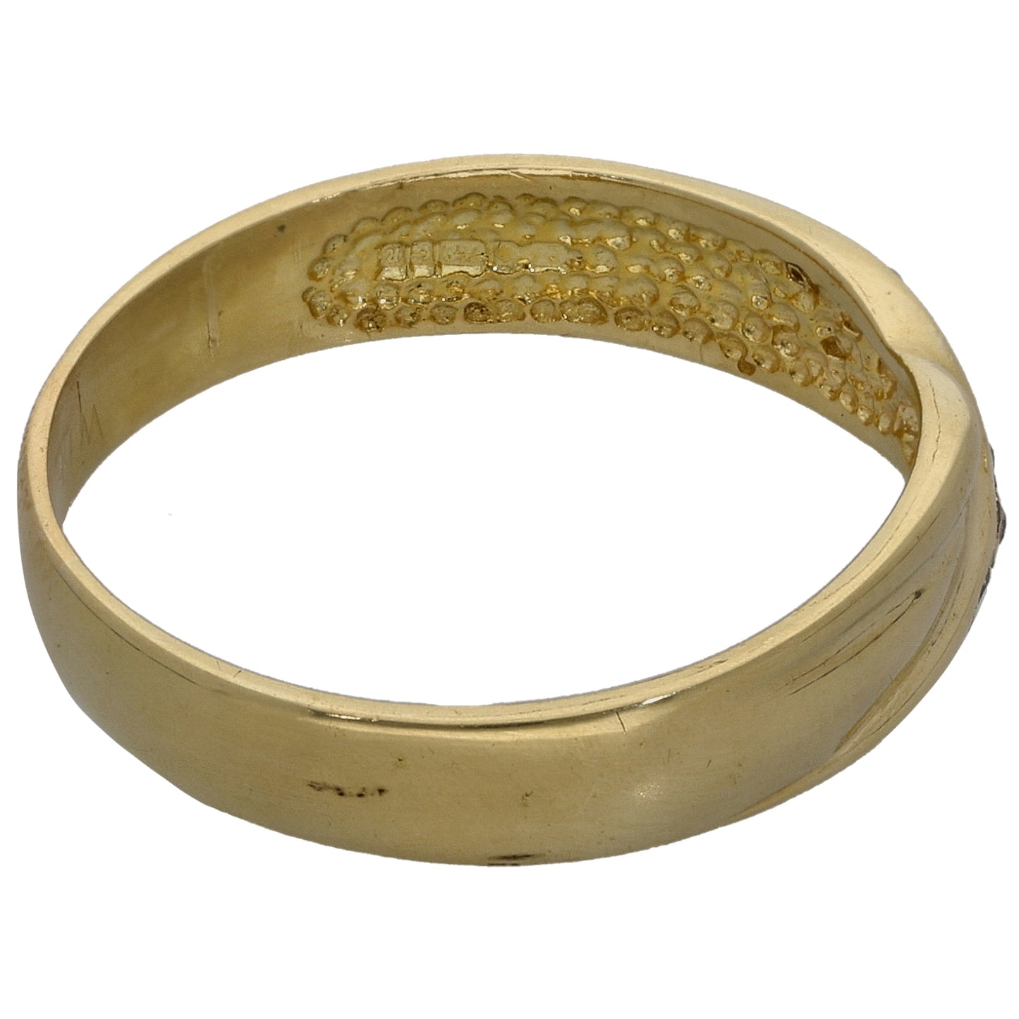 18ct Gold 0.035ct Diamond Alternative Ring Size S