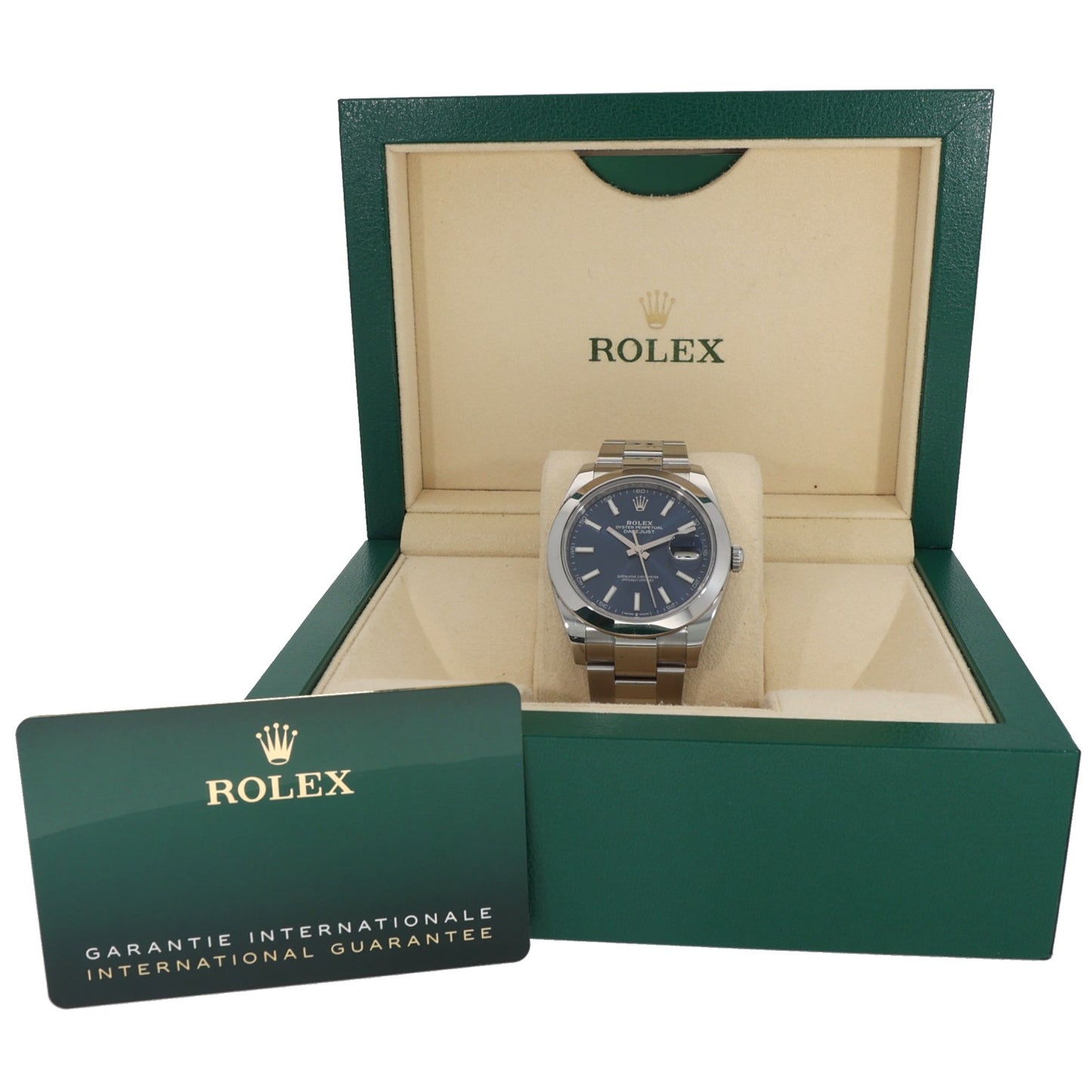 Rolex Datejust 41 126300, Stainless Steel, Blue Dial, Box Image