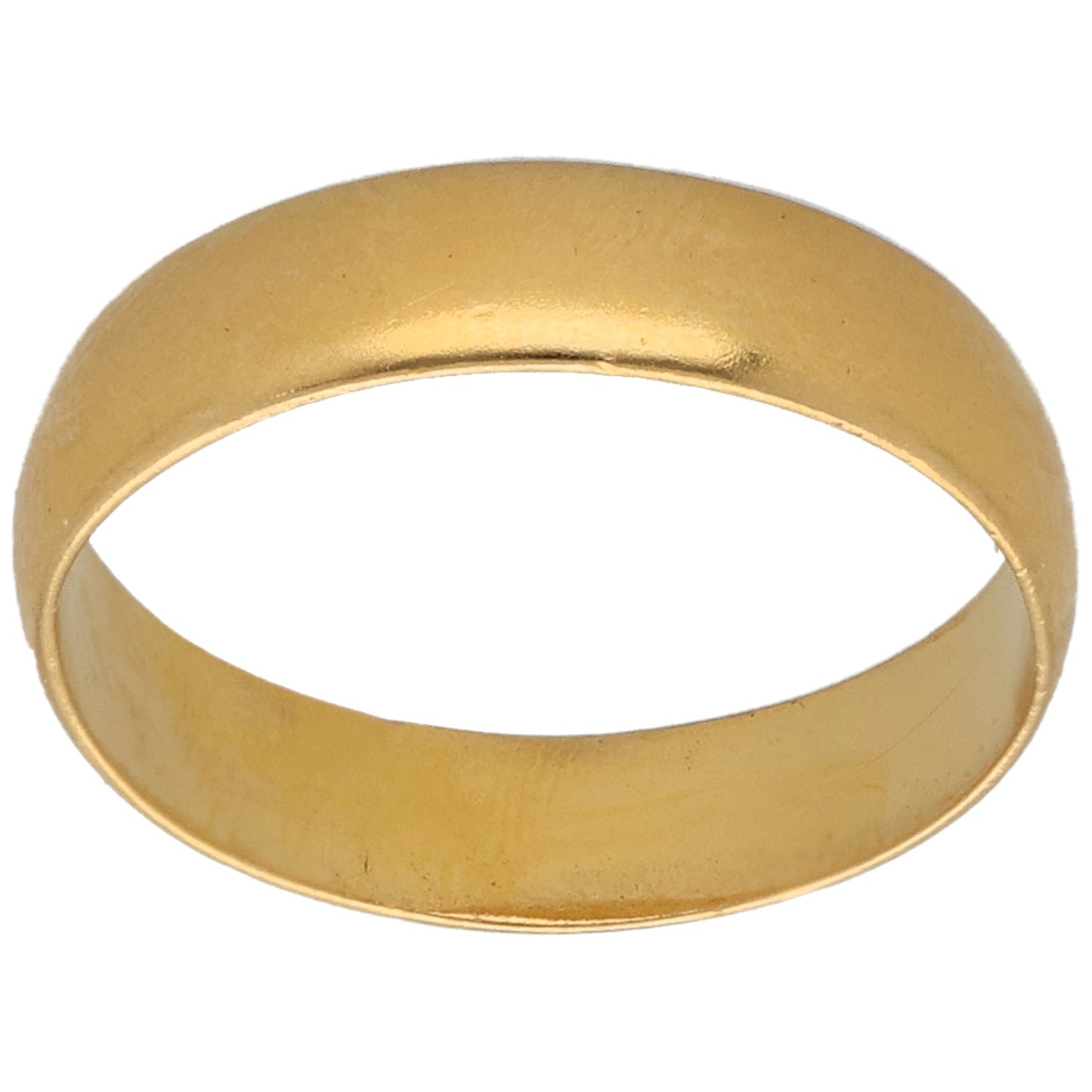 22ct Gold Plain Wedding Ring Size M