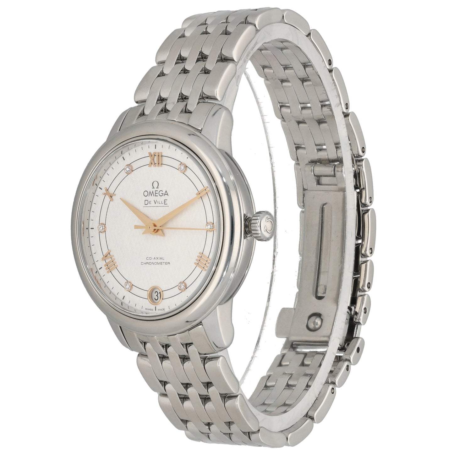 Omega De Ville 424.10.33.20.52.001 33mm Stainless Steel Watch