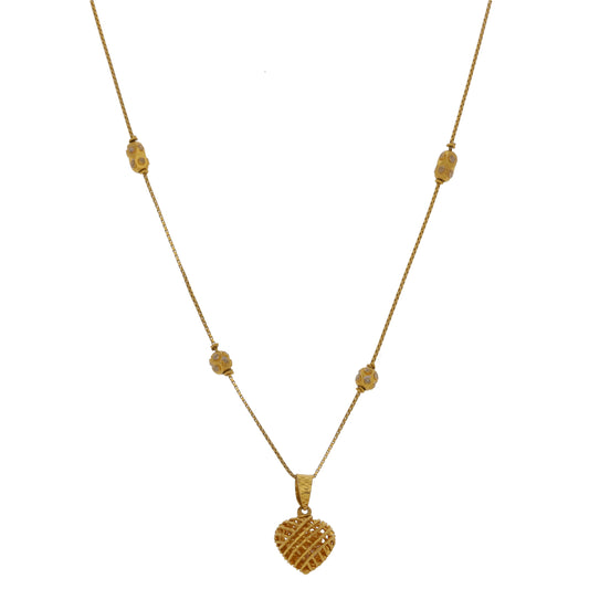 22ct Gold Alternative Pendant With Chain
