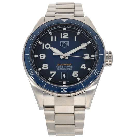 Tag Heuer Autavia WBE5116 42mm Stainless Steel Watch (Ex-Display)