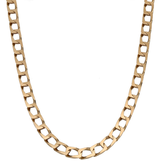 9ct Gold Curb Chain 20"