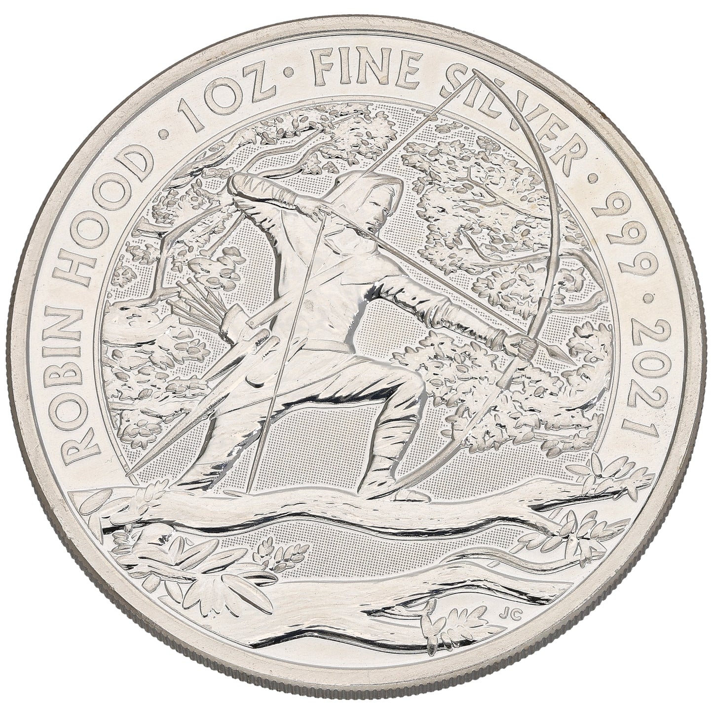 Fine Silver Robin Hood 1 OZ Coin 2021