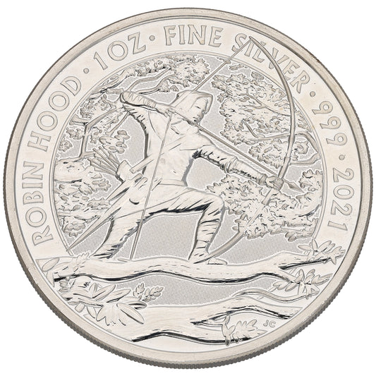 Fine Silver Robin Hood 1 OZ Coin 2021