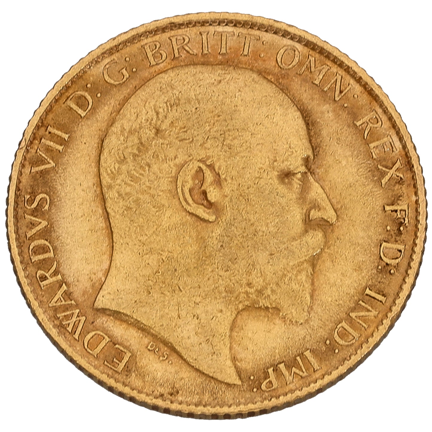22ct Gold King Edward VII Half Sovereign Coin 1905