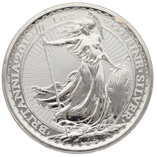 Fine Silver Queen Elizabeth II 1 OZ Britannia Coin 2019