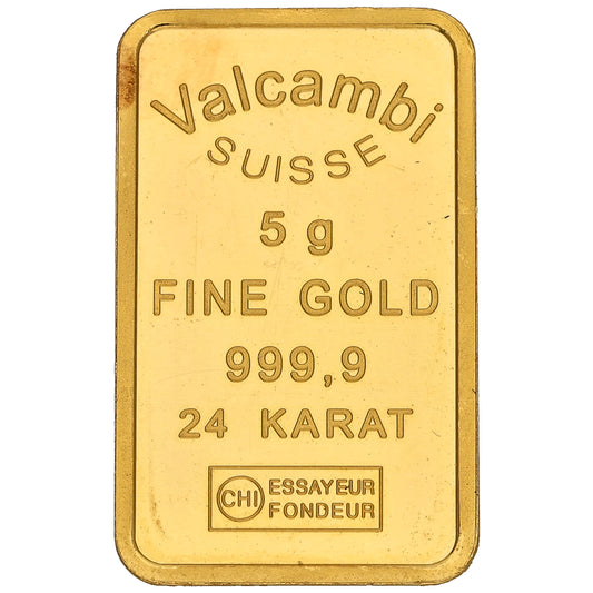 24ct 5g Gold Bar