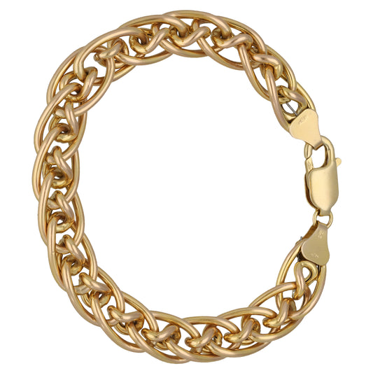 9ct Gold Double Curb Bracelet