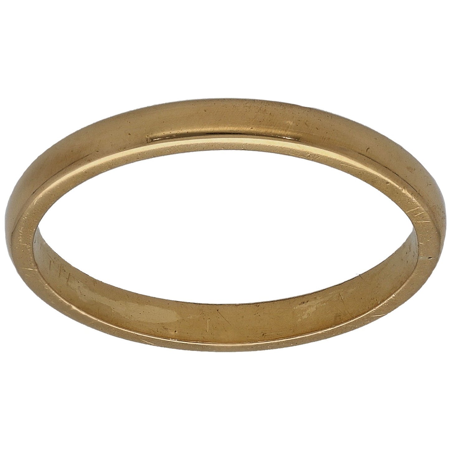 22ct Gold Plain Wedding Ring Size M