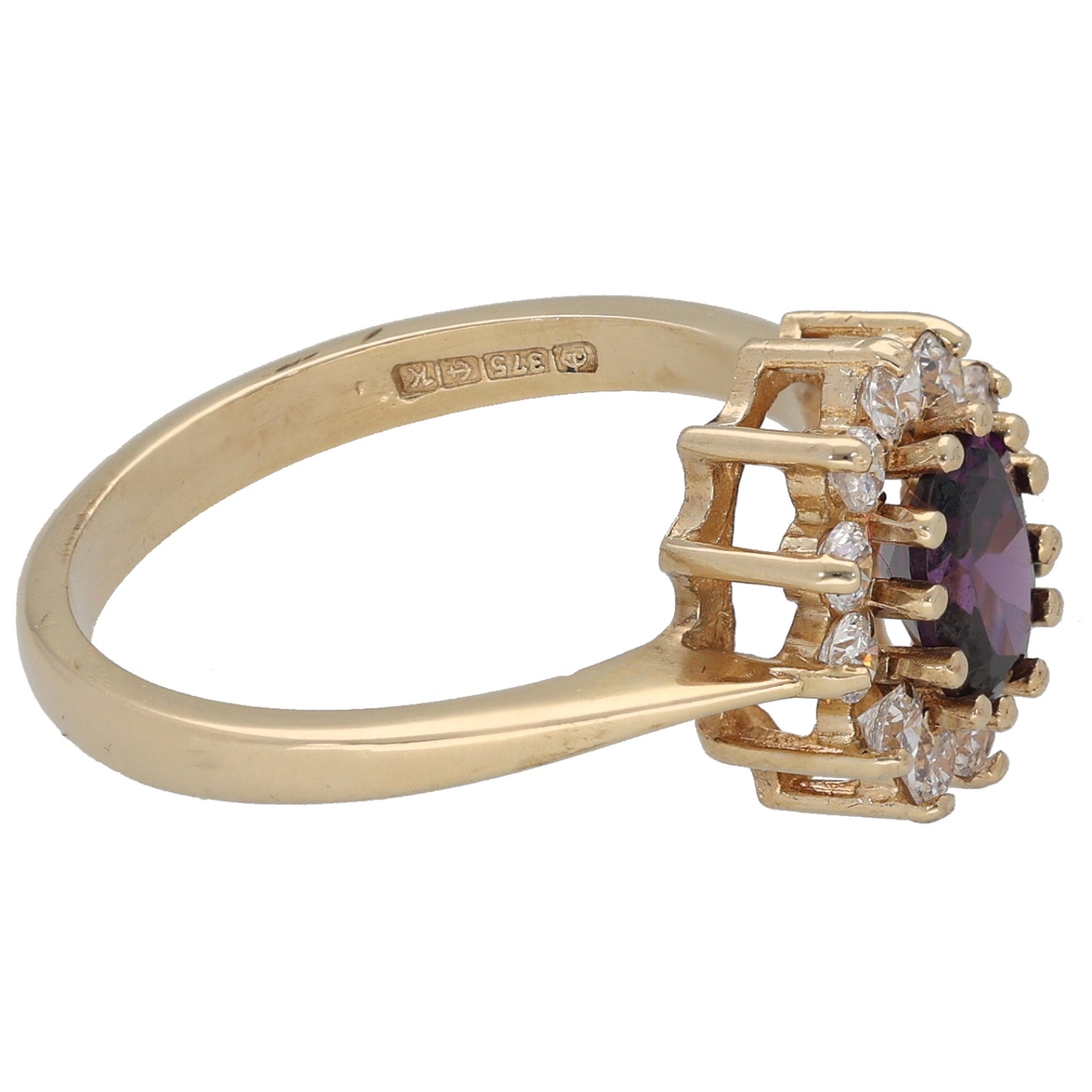 9ct Gold Imitation Dress/Cocktail Ring Size O