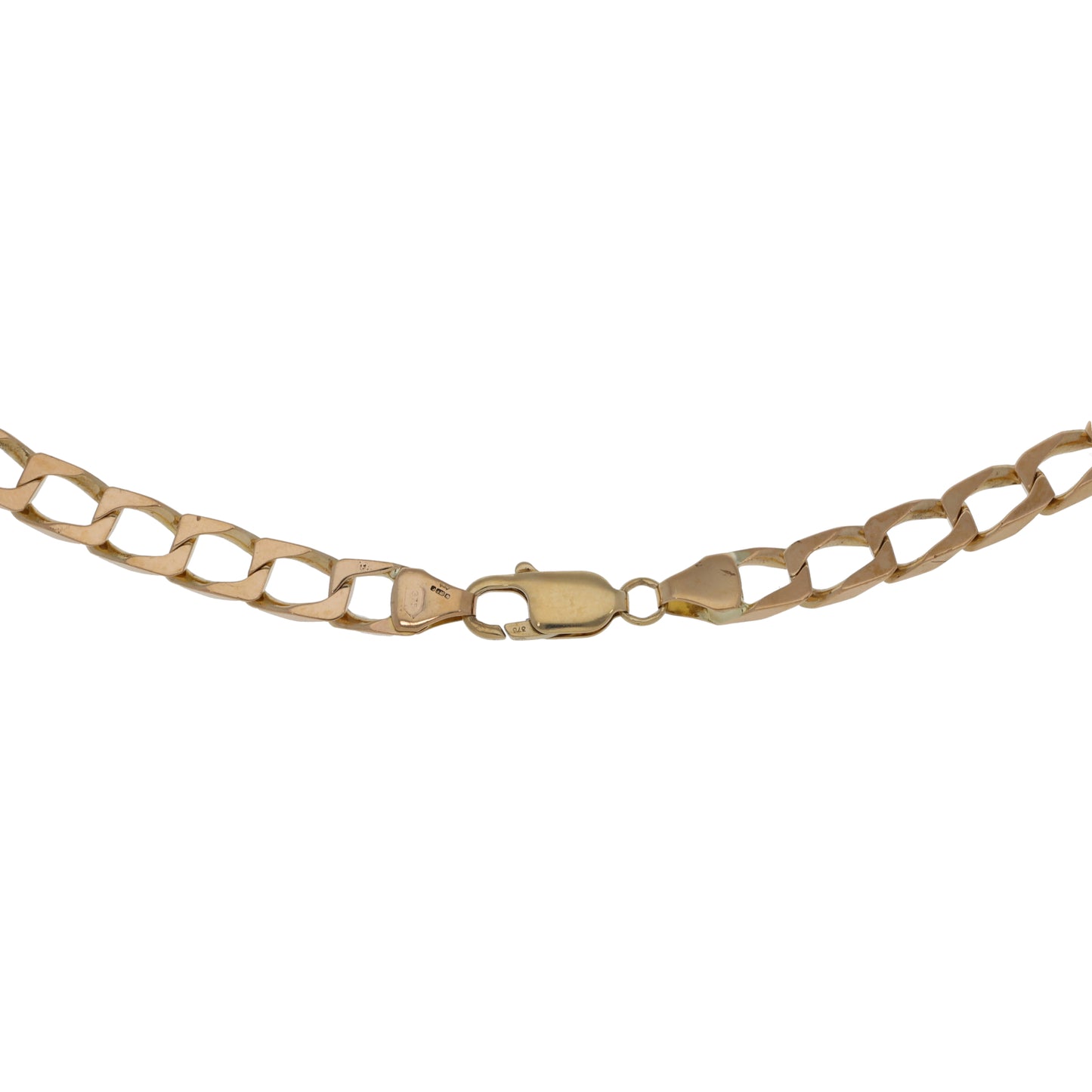 9ct Gold Curb Chain 22"