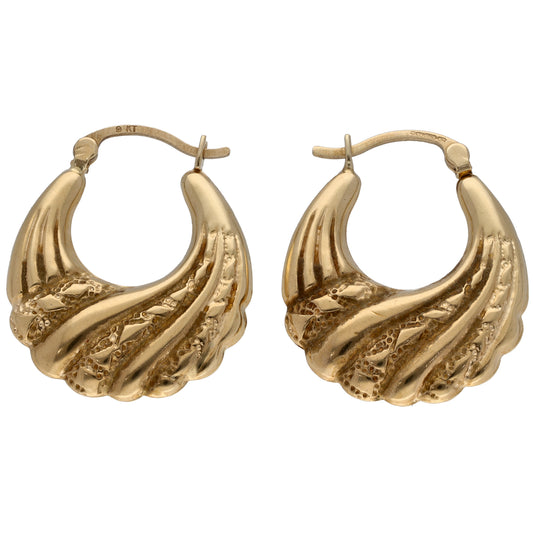 9ct Gold Creole Earrings