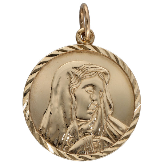 9ct Gold Mary Pendant