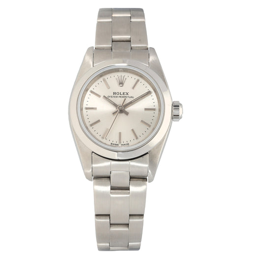 Rolex Oyster Perpetual 76080 24mm Stainless Steel Ladies Watch