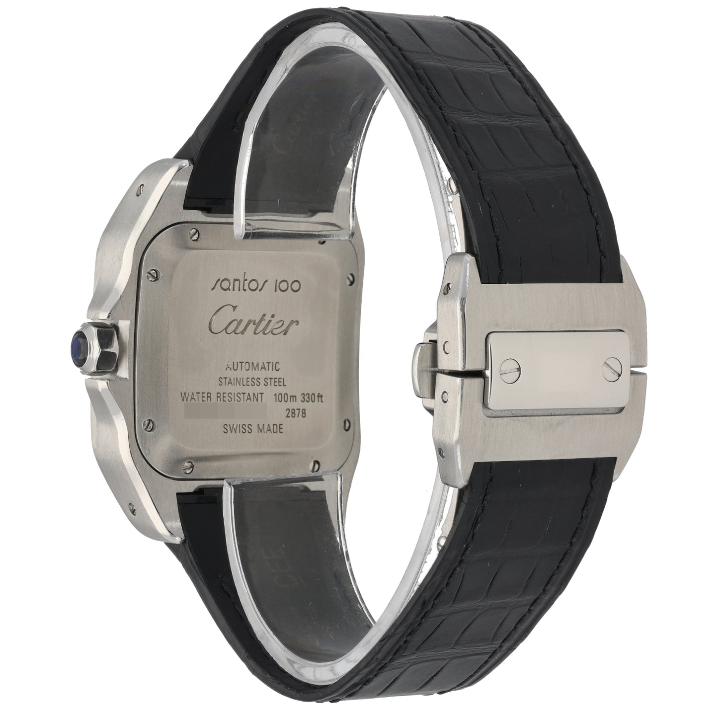 Cartier Santos 100 2878 33mm Stainless Steel Watch