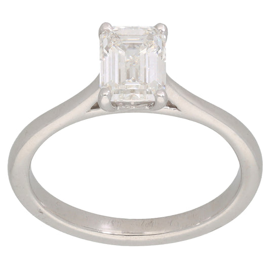 18ct White Gold 1.25ct Diamond Solitaire Ring Size L