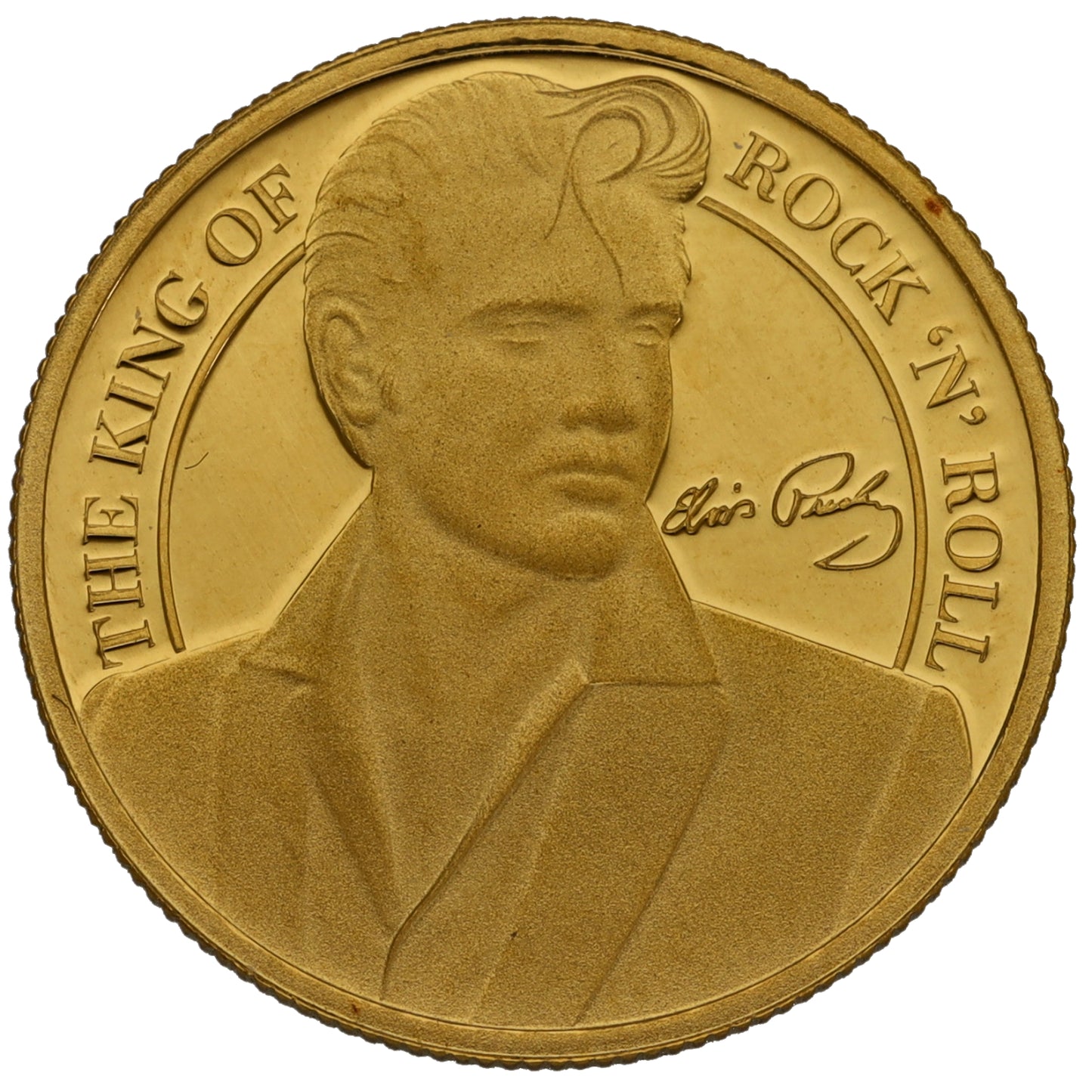 24ct Gold The King Of Rock n Roll 1/10 Crown Coin 2021