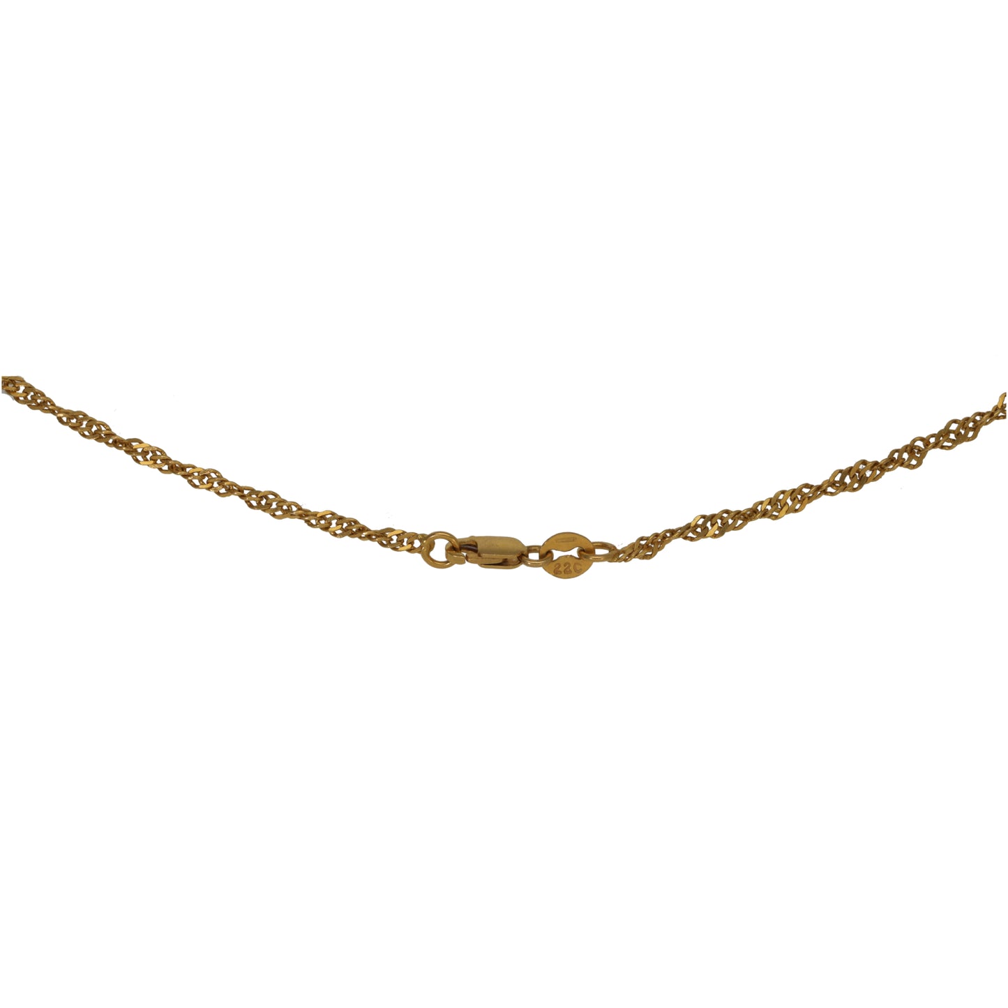22ct Gold Rope Chain 20"