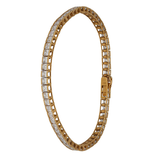 9ct Gold Cubic Zirconia Line/Tennis Bracelet