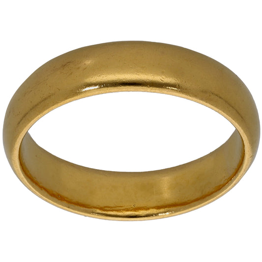 22ct Gold Plain Wedding Ring Size Q