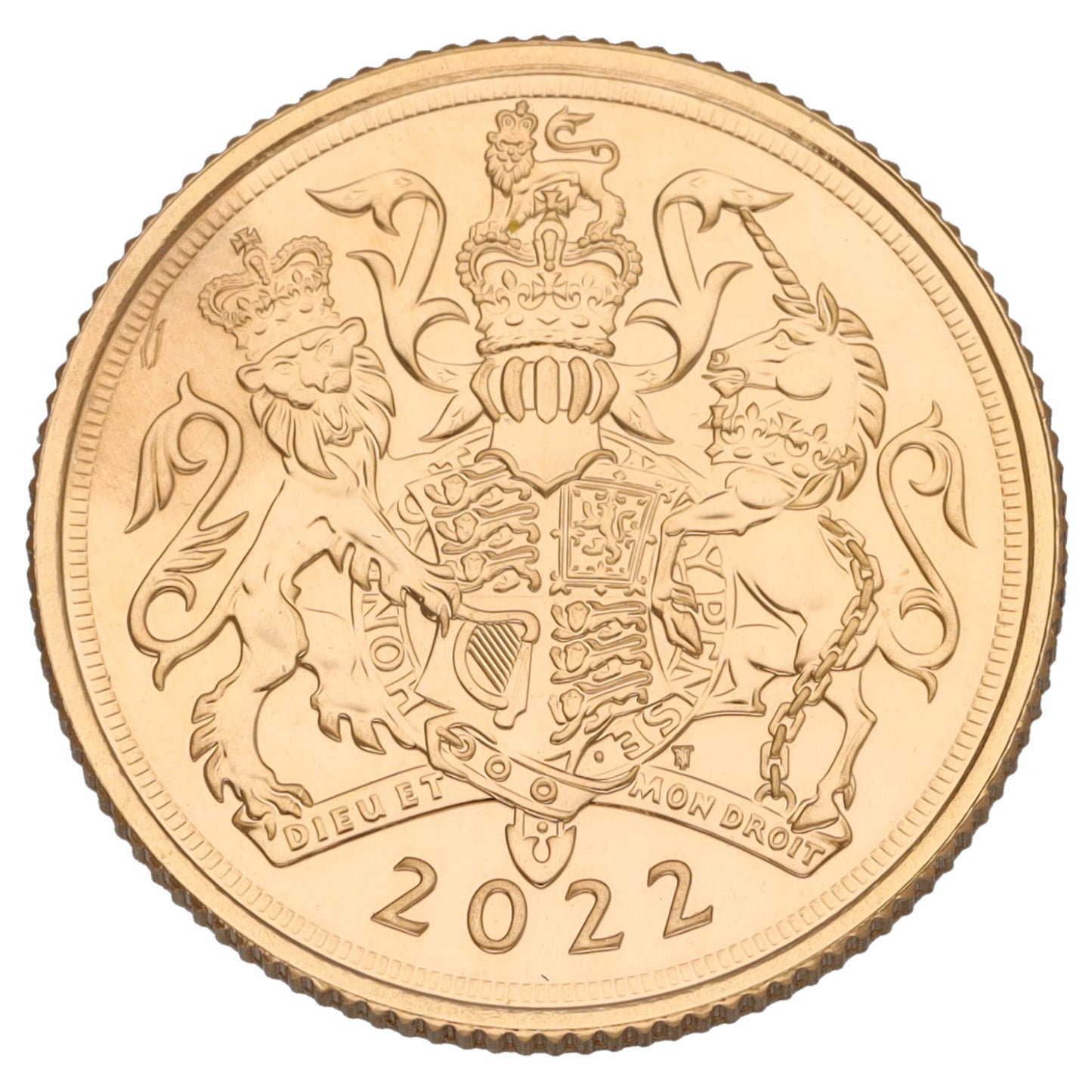 22ct Gold Queen Elizabeth II Full Sovereign Coin 2022