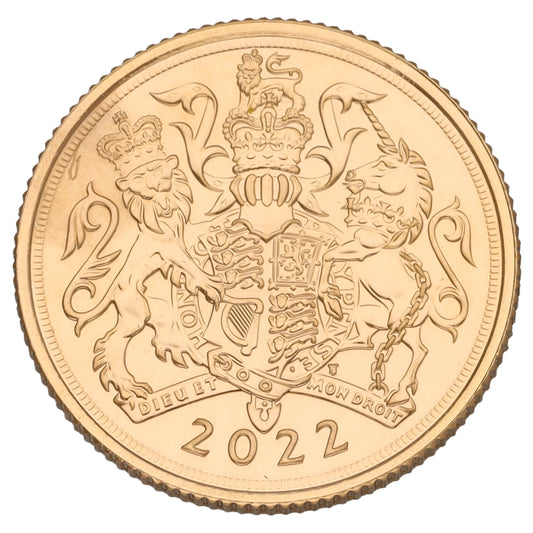 22ct Gold Queen Elizabeth II Full Sovereign Coin 2022
