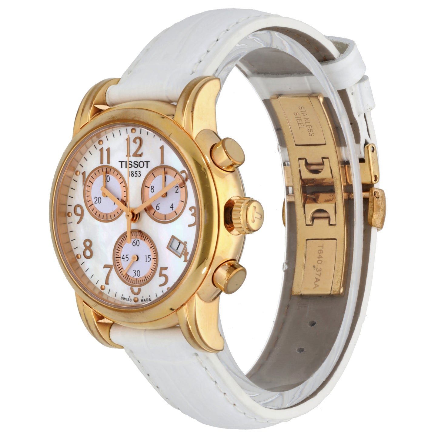 Tissot T-Lady T050217 A 35mm Gold Plated Watch