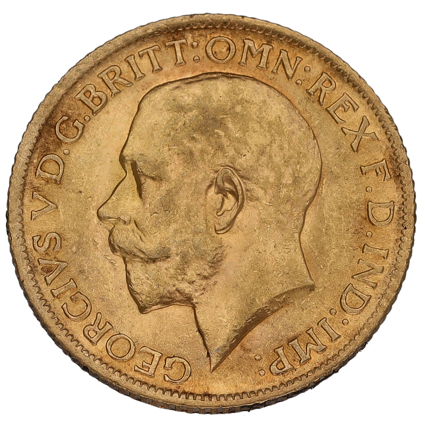22ct Gold King George V Full Sovereign Coin 1914